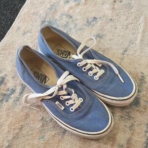 Vans Blue Canvas Sneakers